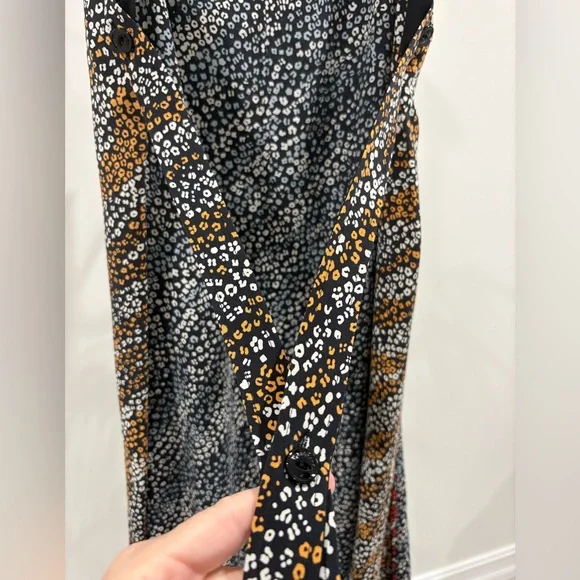 rag & bone Black Multi Floral Print Colette Slip Dress - Picture 8 of 12